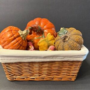 Autumn Harvest Decorative Basket
